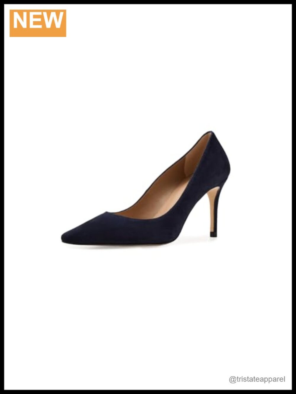 Pointed Toe Stiletto Heel Suede Pumps Made in Spain Slip-On Dress Shoes